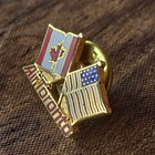 Air Toronto Pin Vintage 1980 s Airline Memorabilia Canadian   American Flag Logo