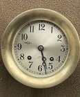 Chelsea Ship s Bell Clock Brass In Traditional Case Strikes Hr half W Key