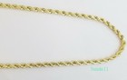 10k Real Yellow Gold Rope Chain Necklace 10mm 22  Men Thick Diamond Cut