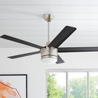 Home Decorators Collection Merwry 52  Brushed Nickel Led Ceiling Fan With Remote