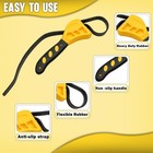 Oil Filter Wrench Set   2 Pack Jar Opener  Pipe Wrench  Rubber Strap Mechanics