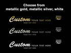Custom White Or Metallic Silk Screen Printed Guitar Headstock Waterslide Decals