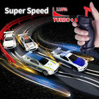 Agm Masetch Slot Car Racing Track Set With 4 Unique Slot Cars  Battery Powered O