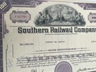 1966 Southern Railway Co 100-share Stock Certificate Canceled Abnc   B1180