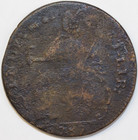 1787 Connecticut Copper Penny Draped Bust Left   Details Grade    0072