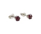 19thc Antique   ct Red Spinel silver Earrings  Gem Of Russia s Empress Catherine
