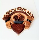 Irish Claddagh Wooden Wall Plaque Celtic Carvings By  Islandcraft 6 x6 