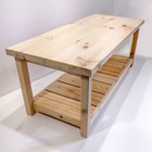 Farmhouse Unfinished Coffee Table- Solid Wood made In Usa free Shipping