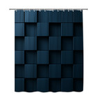 Modern Navy Blue Shower Curtain For Stylish Bathrooms