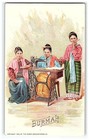 Singer Sewing Trade Burmah Card Co 1892 Manufacturing Countries Nations