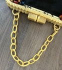 Vintage Celluloid Purse Closure   Chain Strap - For Parts