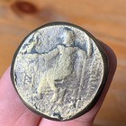 Rare Roman Bronze Denarius Ancient Coin Of Julius Caesar Depicting Ceres