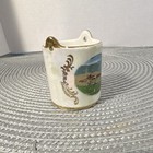 Antique Porcelain Match Striker Holder Abbazia Di Montecassino Lustre Sandpaper