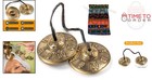 Bronze Tibetan Tingsha Cymbals Meditation Chime Bells 6 3cm For Yoga Sound Th   
