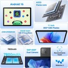Tab Android 16 Tablet 11inch 32gb 256gb 7800mah 13mp Widevine L1 Face Id Unlock