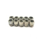 Lot Of 10 1 2  Liquid Tight Fittings For Flexible Conduit 1 2 npt Thread