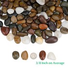 Polished Pebbles  3 8  Natural Decorative Mixed Color Stones Aquarium Gravel    