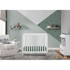 Convertible Mini Crib W  Mattress Adjustable Height Compact Nursery Furniture Us