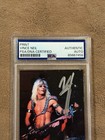 Vince Neil Signed Trading Card Psa Motley Crue Lead Singer Autograph Authentic