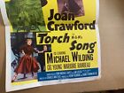 Torch Song Insert Movie Poster Joan Crawford  Original 1953