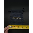 Ippolita Black Jewelry Pouch Drawstring Bag With Gold Logo
