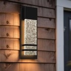 Cedar 14 In  9-watt Outdoor Bubble Crystal Glass Led Modern Wall Sconce  1-pack 