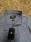 7 For All Mankind Boys 2t 2pc Set Blue Short Sleeve Button-up Shirt Khaki Pants