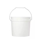 Leaktite 2 Gallon Plastic Paint Bucket With Handle White