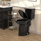 21  Extra Tall Elongated Two Piece Toilet 1 28 Gpf For Seniors Tall Person Black