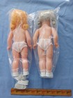 Vintage 13 Inch Fibre Craft Dolls Lot Blond And Gray