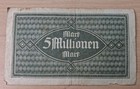 1923 Germany 5000000 Mark Note