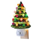 Resin Led Wall Lamps 360 Degree Swivel Plug Christmas Tree Night Light For Home