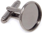10pcs 5 Pairs  16mm Brass French Style Cufflink With Blank Round Tray For 16mm R