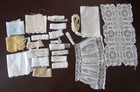 Vtg  Mixed Lace Lot Sewing Craft Journal Doll Remnant Trim Various Styles  size
