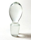 Vintage Heavy Round Clear Glass Decanter Bottle Stopper  75  Diameter Bf9a2502