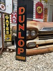 Antique Vintage Old Style Dunlop Tires Sign 