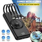 Portable Wireless Power Bank Backup Usb External Battery 900000mah Fast Charger
