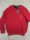 Polo Ralph Lauren Sweater Pony Cotton Textured Men s Size Large Crewneck Red Nwt