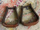 Ralide  Stirrup Set  Brown Used Western Tack Set Leather Treads Free Shipping