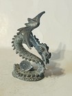 Dragon Wizard Figurine Pewter Dungeons D d Perth Spoontiques Serpent Crystal Vtg