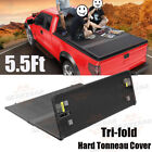 5 5ft 3-fold Truck Bed Hard Tonneau Cover For 2009-2014 Ford F150 F-150