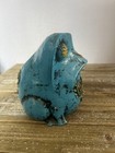 Vintage Frog Bank Fitz   Floyd Boho Groovy Blue And Green 1960s Ceramic