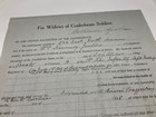 Civil War Widow Of Confederate Soldier Cross Of Honor 1912 1st Maryland  1818