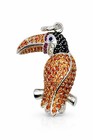 Fashion Jewelry Pendant Colorful Birds Toucan Brand Fashion 925 Sterling Silver