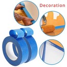 3 Rolls Blue Painter   s Tape 1 2cm X 60 Yards 5 5 Mil Masking Tape Clean Removal