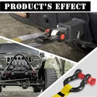 1   D Ring Shackle With 5 8  Screw Pint Working Load Limit 1 2 Inch 2 Black red