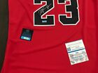 Michael Jordan Bulls Signed Autographed Nba Dry-fit Red-black Jersey W coa