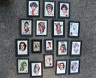 Tattoo Flash Art Set  17  Framed Lady Head Lot Todd Noble Choco Moreno Et Al