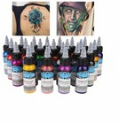 25-pc Fusion Tattoo Ink Set 1oz Bottles 30ml Permanent Makeup Kit Usa