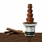 Used 5 Tiers Chocolate Fountain Machine Fondue Maker Heated Waterfall Household